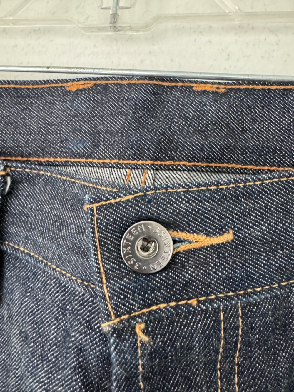 3sixteen NT-100x Narrow Tapered Indigo Selvedge Jeans size 33 - Picture 6 of 14
